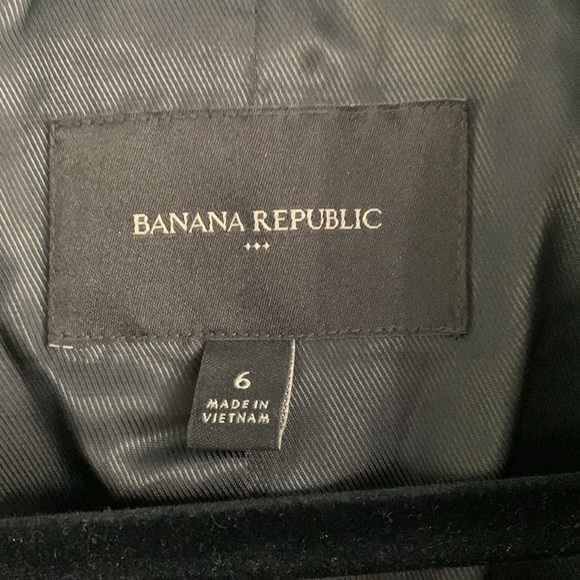 Banana Republic Vegan Leather Blazer jacket black size 6 classic elegant career - Picture 7 of 15